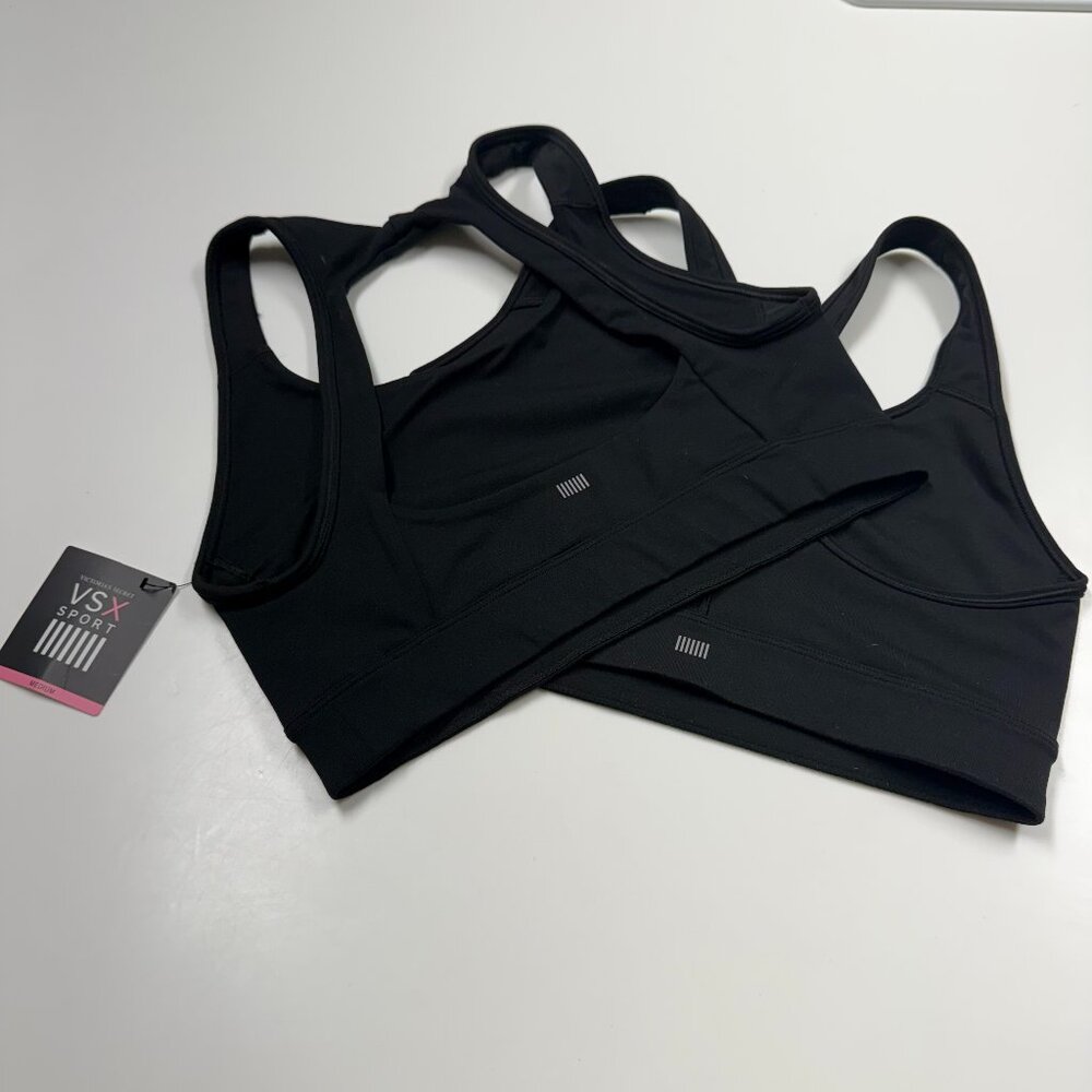 Victoria Secret Black Bralette Tops Set of Two NEW